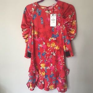 Zara Red Floral Romper